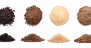 Different kinds of soil